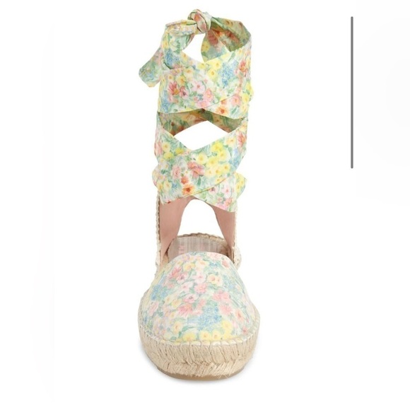 NIB LoveShackFancy X Manebi Valencia Espadrille Flat Sandal in Rainbow Skies - Picture 3 of 13